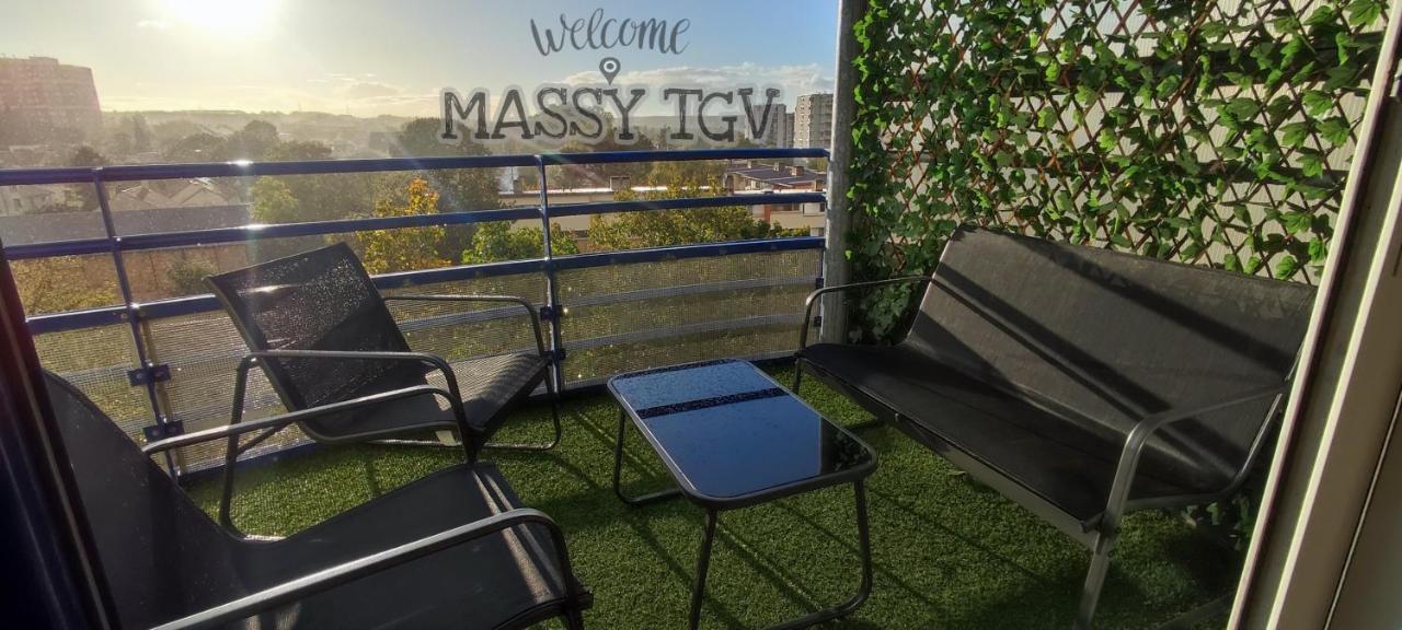 T4 Massy Tgv By Beds4Wanderlust - 80M2 Avec Terrasse Et Bureau - Proche Coulee Verte - Ideal Pro Ou Famille Kültér fotó