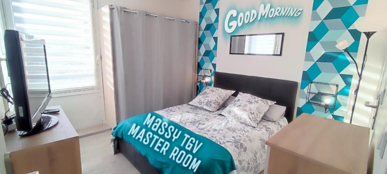 T4 Massy Tgv By Beds4Wanderlust - 80M2 Avec Terrasse Et Bureau - Proche Coulee Verte - Ideal Pro Ou Famille Kültér fotó