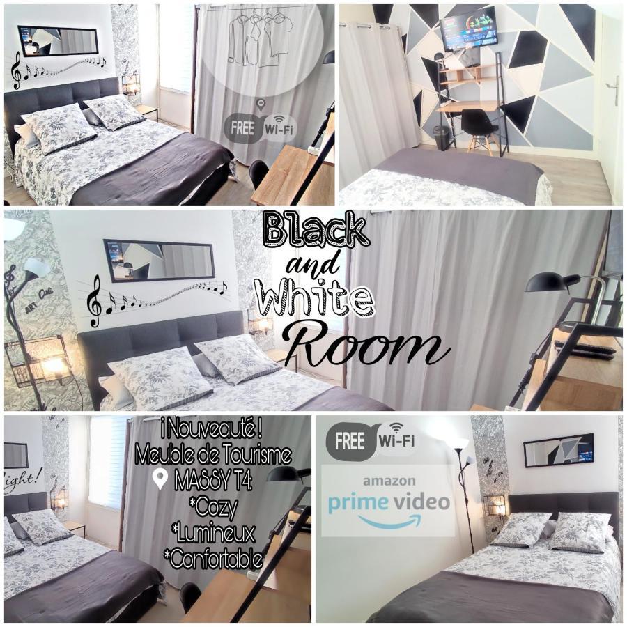 T4 Massy Tgv By Beds4Wanderlust - 80M2 Avec Terrasse Et Bureau - Proche Coulee Verte - Ideal Pro Ou Famille Kültér fotó